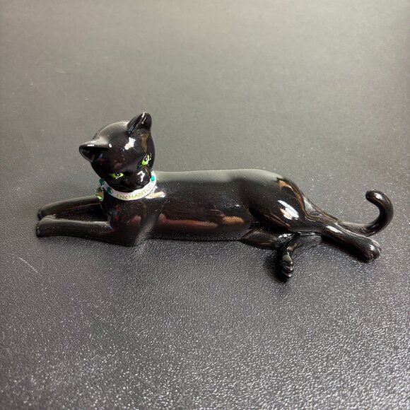 ENCHANGED AMOUR Black Cat Figurine Collection by Hamilton - Picture 1 of 6